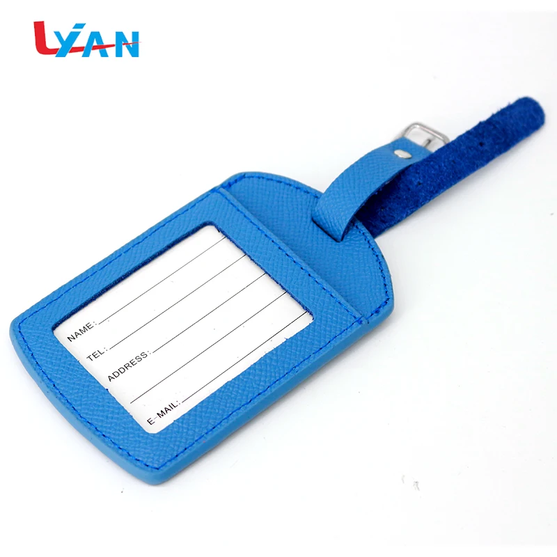 Reliable quality customise leather suitcase photo luggage tag
