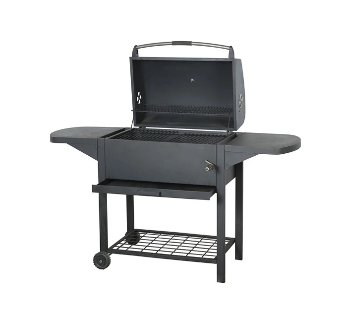 Square Charcoal bbq grill black house gate grill designs