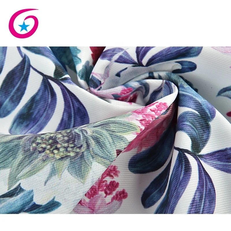 
Flower pattern digital printed canvas twill fabric 