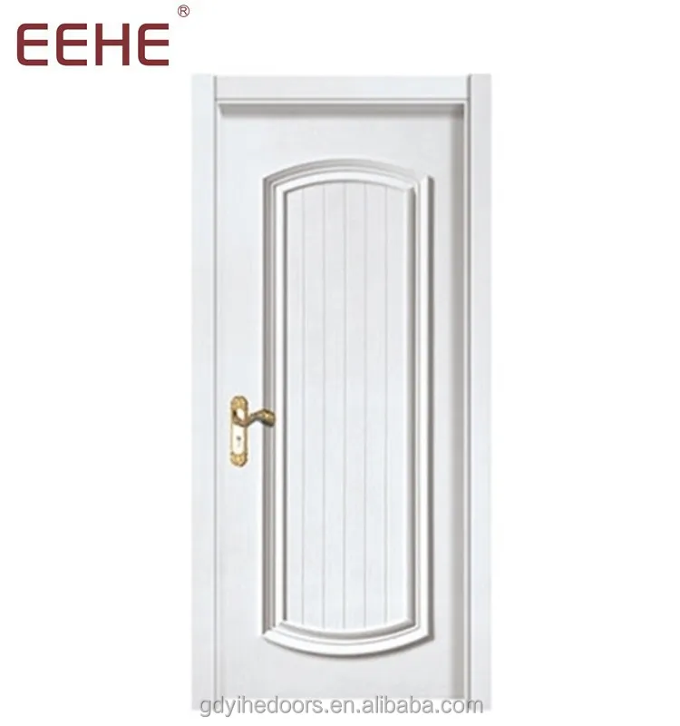 
white design wood pvc bathroom door 