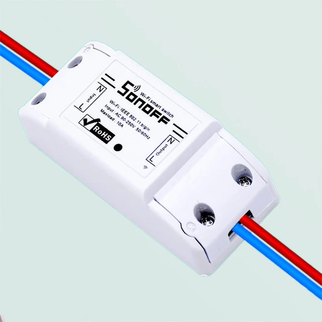 Беспроводной переключатель Sonoff с поддержкой Wi-Fi и таймером 10 А/2200