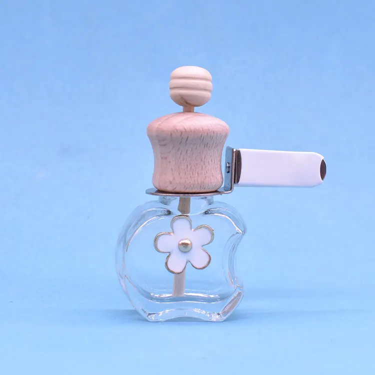 
 10 мл Новый дизайн, прозрачный флакон для духов apple car с цветком  