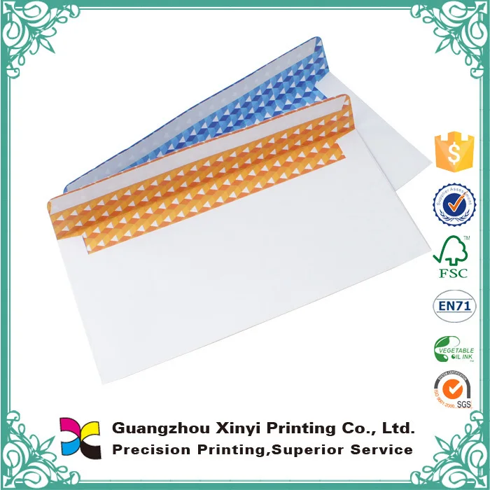 Бизнес конверт цвет нестандартного размера и дизайн бумажный конверт