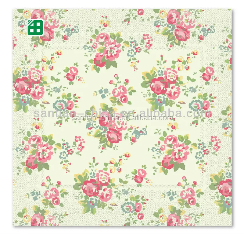 33X33Cm Roses Paper Napkins For Decoupage, Decoupage Napkins