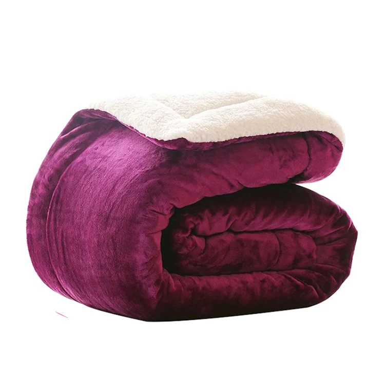 Wholesale 3 Layers Mink Sherpa Throw Heavy Blanket