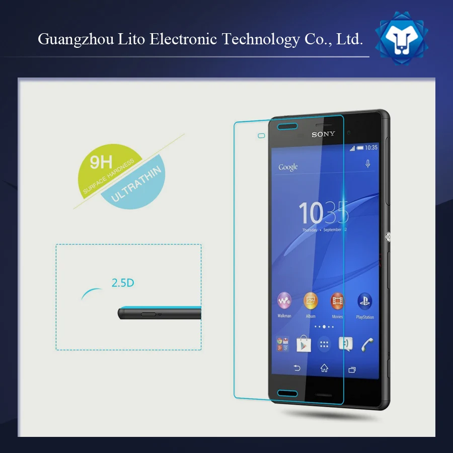 Высокое качество ультра прозрачного закаленного стекла экрана протектор для sony z3