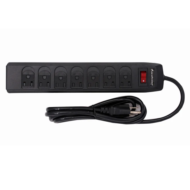 Американский тип 7 gang 110v лучшие розетки питания с крышкой электрической розетки