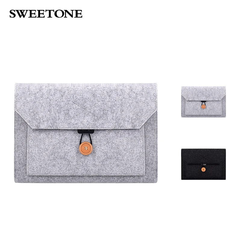 Handmade Felt Case Bag Laptop Bag Notebook Laptop Wool Felt Sleeve Bag for man women