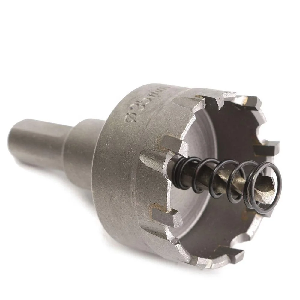 6PCS 22mm 30mm 35mm 45mm 50mm 65mm HSS Carbide Tip TCT Drill Bit Hole Saw Cutter for Steel Stainless Steel Iron Wood