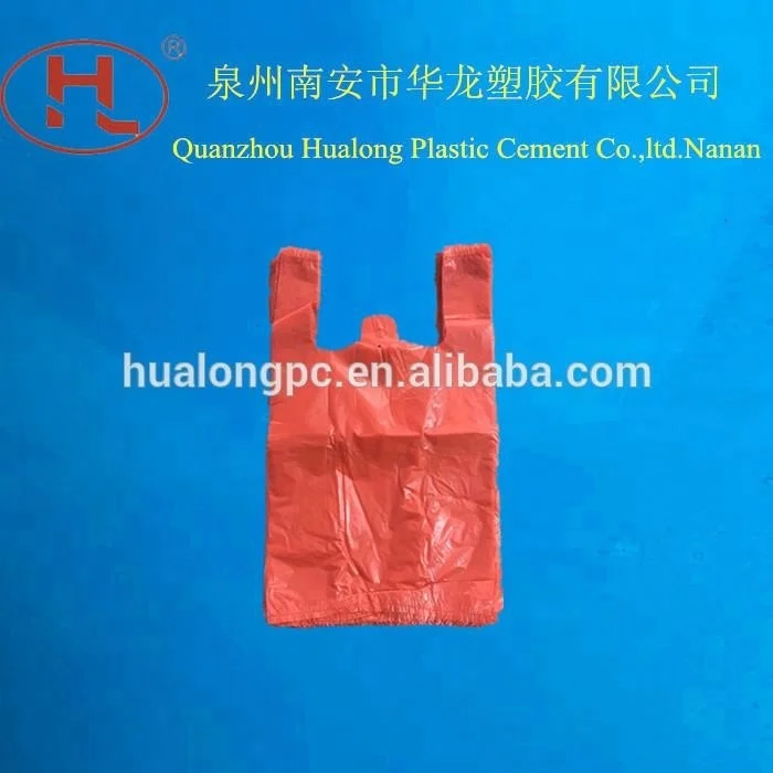 Vest handles for snack food packing Plastic  t-shirt bag making machine