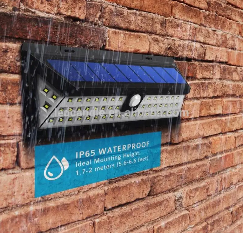 
Modern Waterproof 54 LED Solar Light Solar Power Outdoor Garden Light PIR Motion Sensor Pathway Wall Lamp 