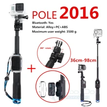 Remote Pole 98cm Handheld Monopod With WIFI Remote Housing And Tripod Mount Adapter For Gopro Hero 4 3+ 2 1 Sport Camera GP164