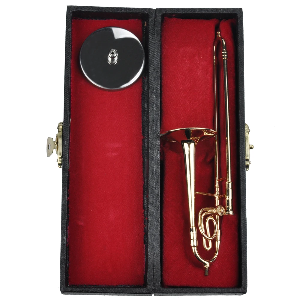 
gold mini musical instruments for souvenir mini trombone 