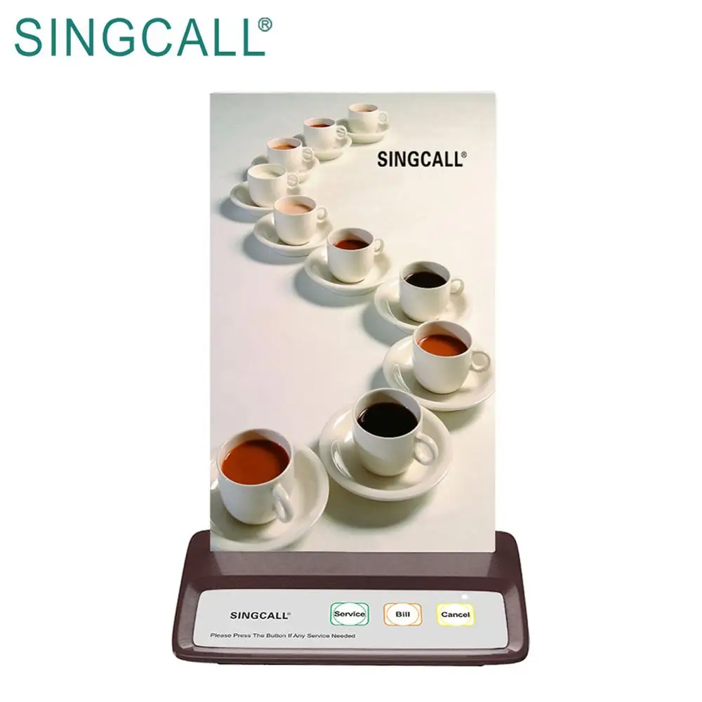  SINGCALL Беспроводная Вибрирующая кнопка звонка для