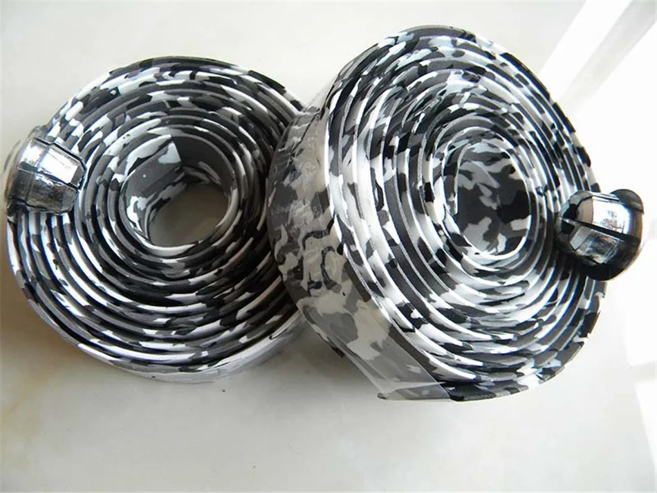 YOUME 2pcs Bicycle Road Bike Sports Handlebar Tape +2 Bar Plug Road Bike Bicycle Handlebar Tape Colorful Cycling Bandage