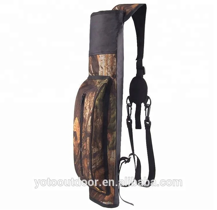 Outdoor Adventure Camouflage Oxford Archery Hunting Backpack Arrow Bag Quiver for Camping Hiking