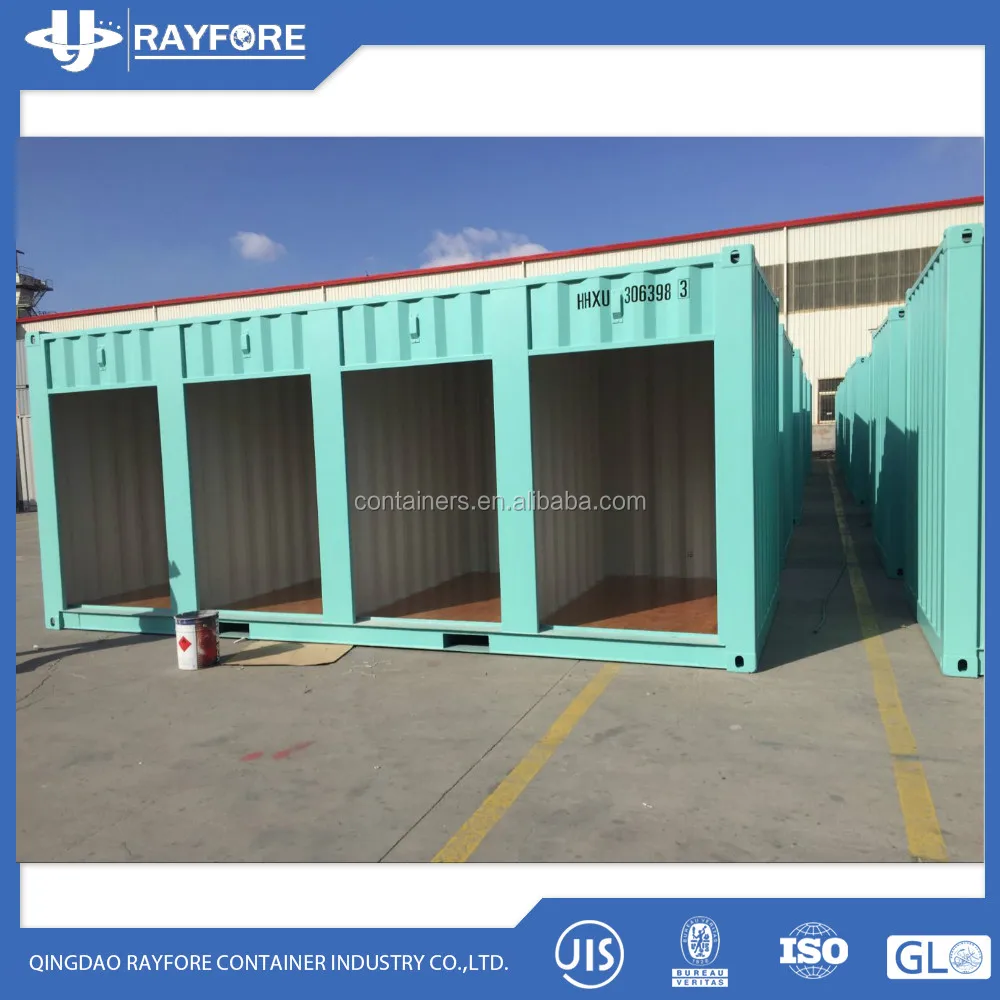 rolling shutter door 20ft length side open storage container