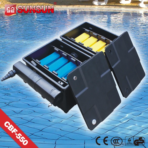 
submersible pump Black Filter Box Fish Pond for koi tank 