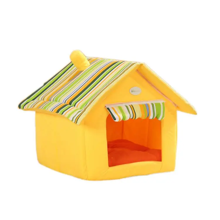 Dog Houses For Dogs Soft Bed Portable Indoor Stuffed Animal Pet House