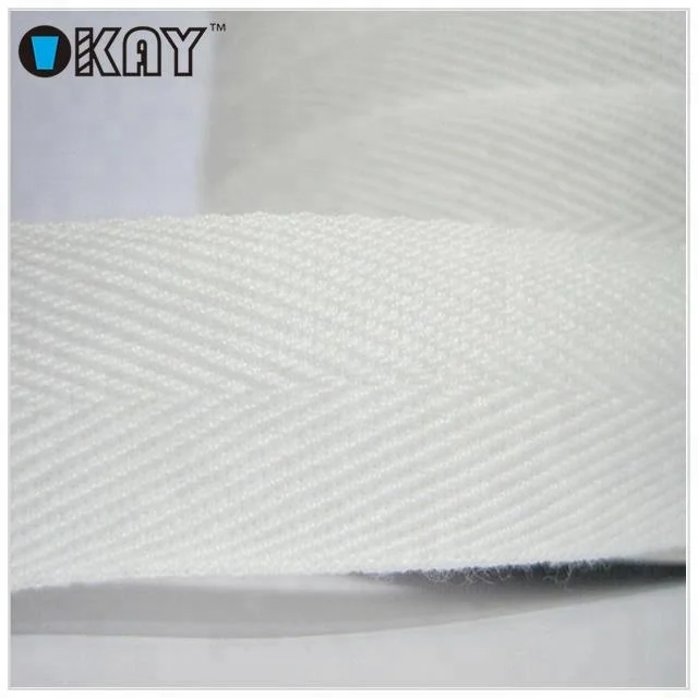 1 inch 100% Cotton Twill Herringbone Webbing Tape
