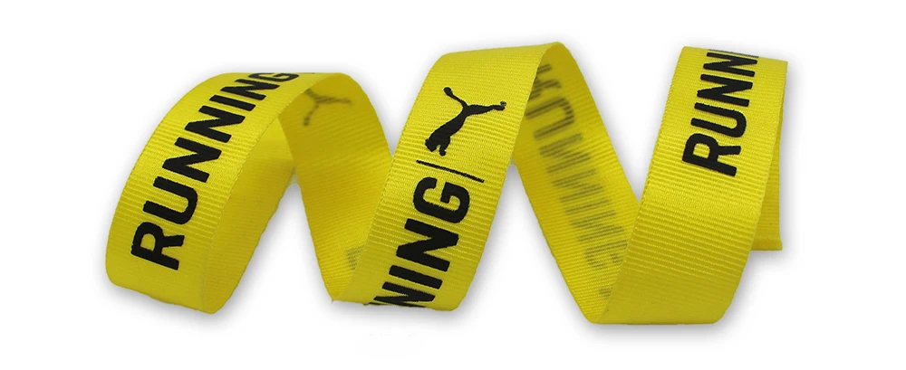 custom typewriter embroidery satin ribbon for clothing