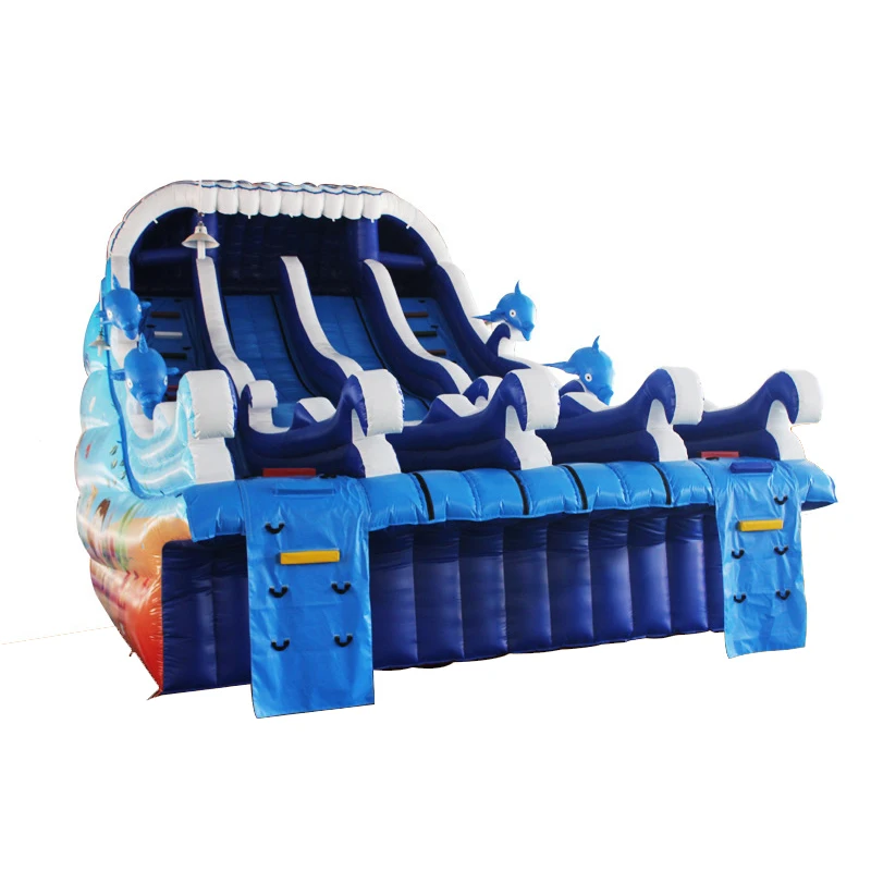 High quality outdoor playground equipment inflatable climbing wall for amusement park