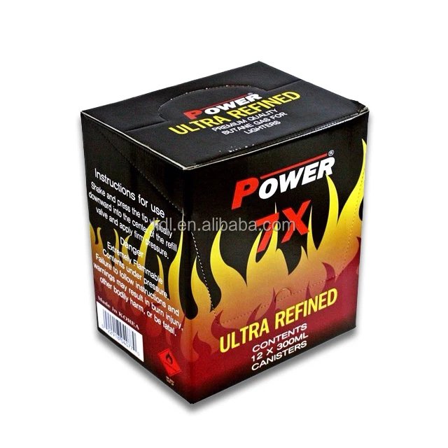 12 CAN power butane lighter gas / PREMIUM butane gas refill for lighters