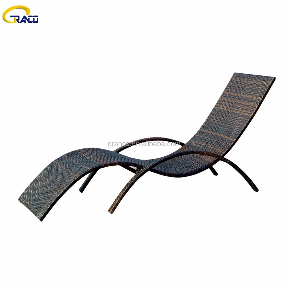 
outdoor garden furniture swimming pool s shape beach wicker sun lounger with arms 