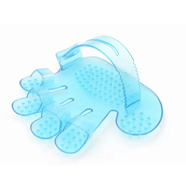 1 шт. Собака Кошка Уход душ Массажная щетка, расческа ручной форме перчатки пять пальцев для питомца чистой