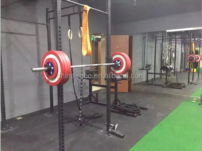 Captain America Gym Crossfit Professional PU Barbell Bumper Weight Plate