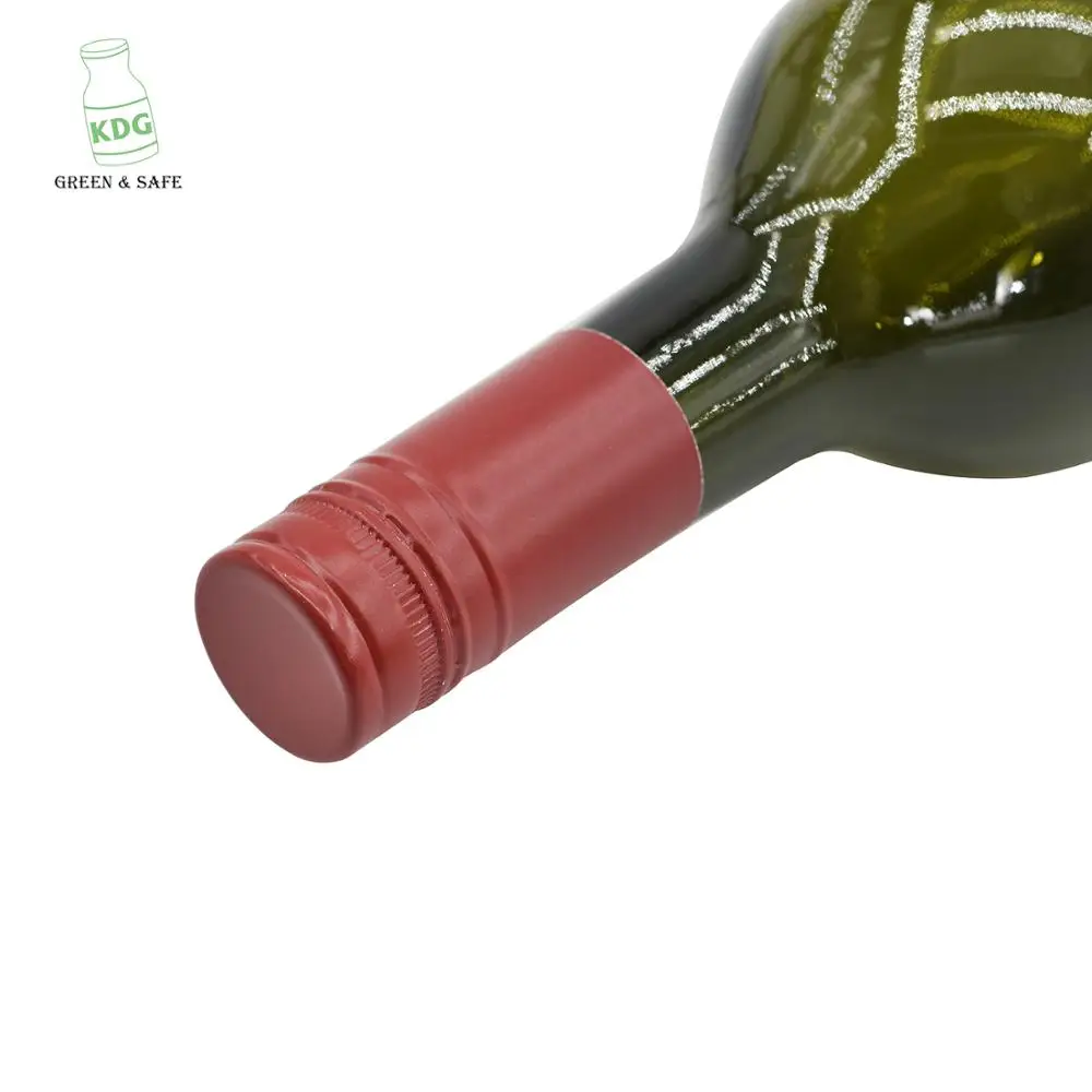 factory wholesale 750ml dark green wine glass bottle with screw top
