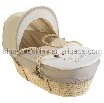 
Maize basket with fabric / maize moses basket with dressings 