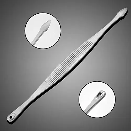 5pcs/set with PU bag Premium Blackhead Acne Comedone Pimple Blemish Extractor Remover Tool Kit
