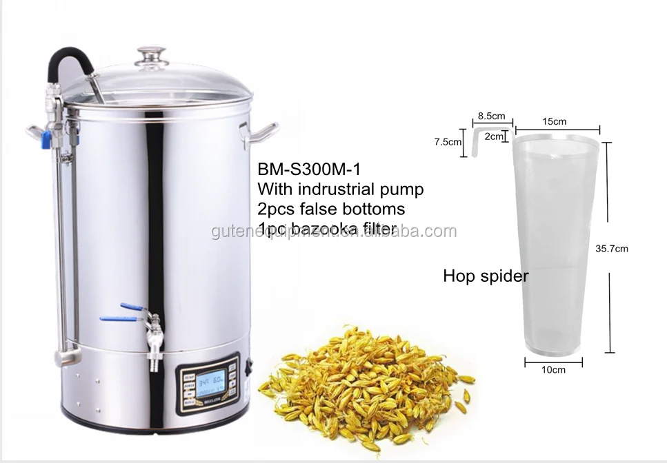 All in One Automatic brewery/Electric Mash Tun/Guten 30l/Brew Kettle 30L/Microbrewery Equipment/ BM-S400M-1