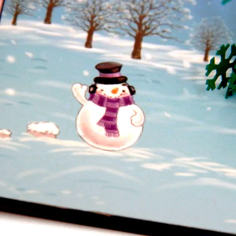 
christmas pop up greeting card with music 