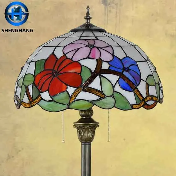 Best Selling floor lamp in China Energy Saving Tiffany Floor Lamp with Different lampShade