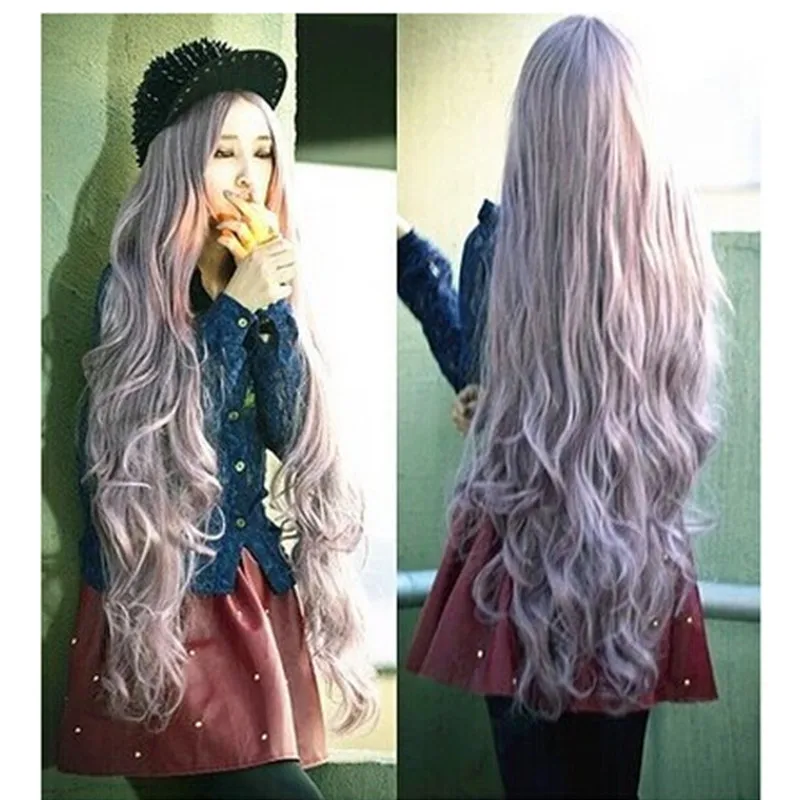 
Long Curly Lavender Cosplay Wig 40