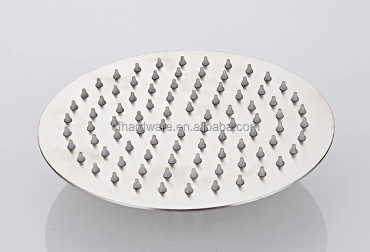 
Round Stainless Steel High Pressure Shower Head Ultra Thin Waterfall Full Body Coverage Showehead with Silicone Nozzle 