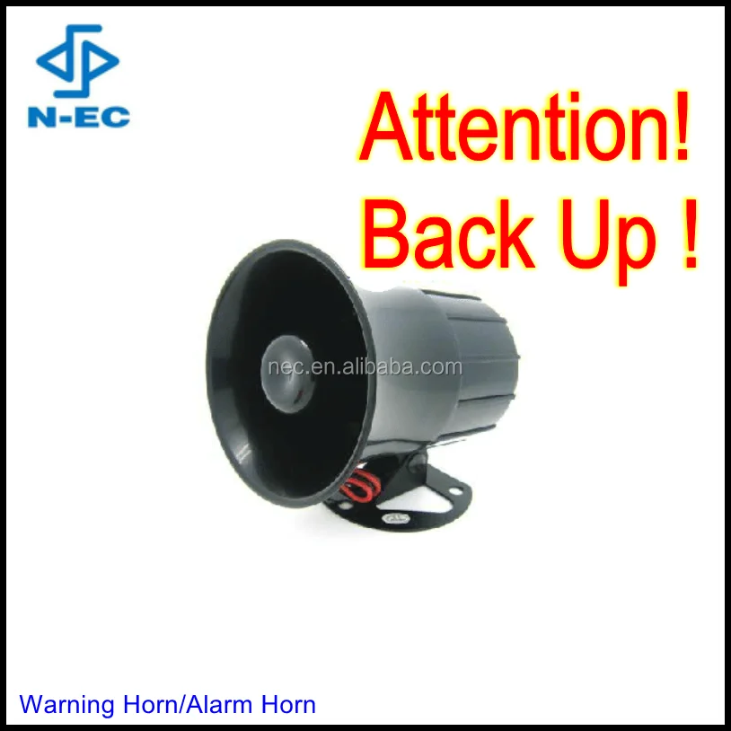 Car reversing alarm, 6 tone car alarm siren and 12v electric car horn
