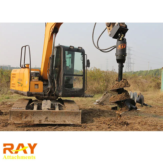 Excavator Attachments Small Hole Soil Drilling Machine For Soil Investigation