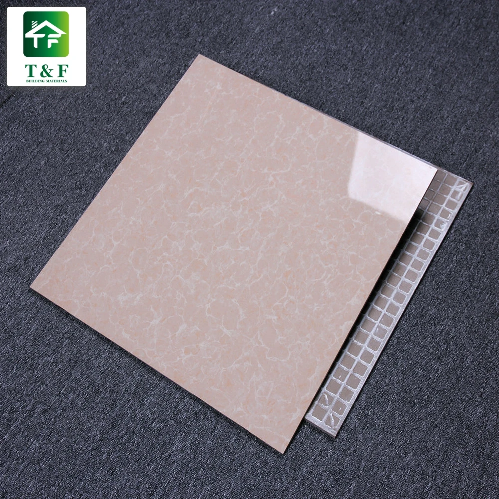 High Gloss Pink Nano Polished Tiles Interior Floor and Wall Buffign Porcelain Tiles 600 x 600mm