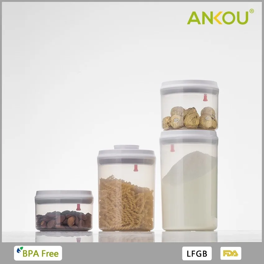 Ankou 8 шт. набор герметичные контейнеры для хранения продуктов питания пластиковые хлопья с крышками Главная Ванная комната органайзер хранилище сумочка
