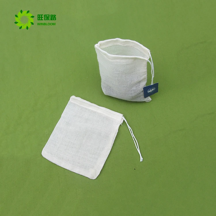 Wholesale Eco Friendly Cotton Folded Tea Bag For Packaging With Logo