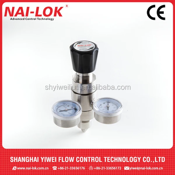 High pressure 4000 PSI nitrogen regulator with stainless steel 316