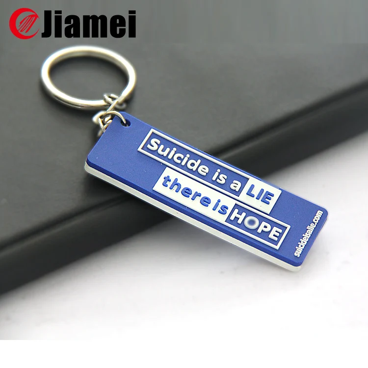 Custom Soft Pvc Rubber Torch Keyring Key Chain
