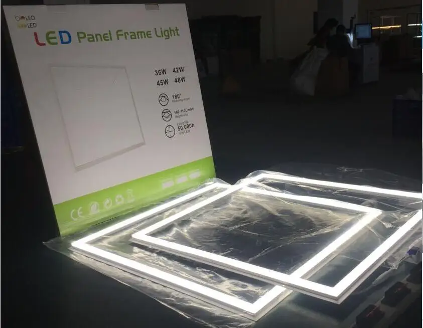 flexible 3 types of installation light panel 600X600 Aluminum Frame Led square flat lamps