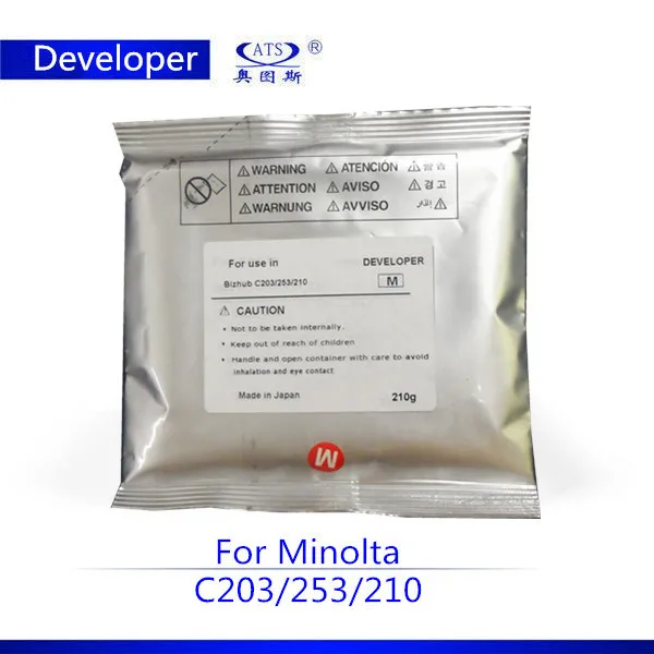 CMYK Refill Developer For Konica Minolta Bizhub C203 C253 C353 C353p Photocopier For Konica C353 C203 C253 203 253 353 Developer