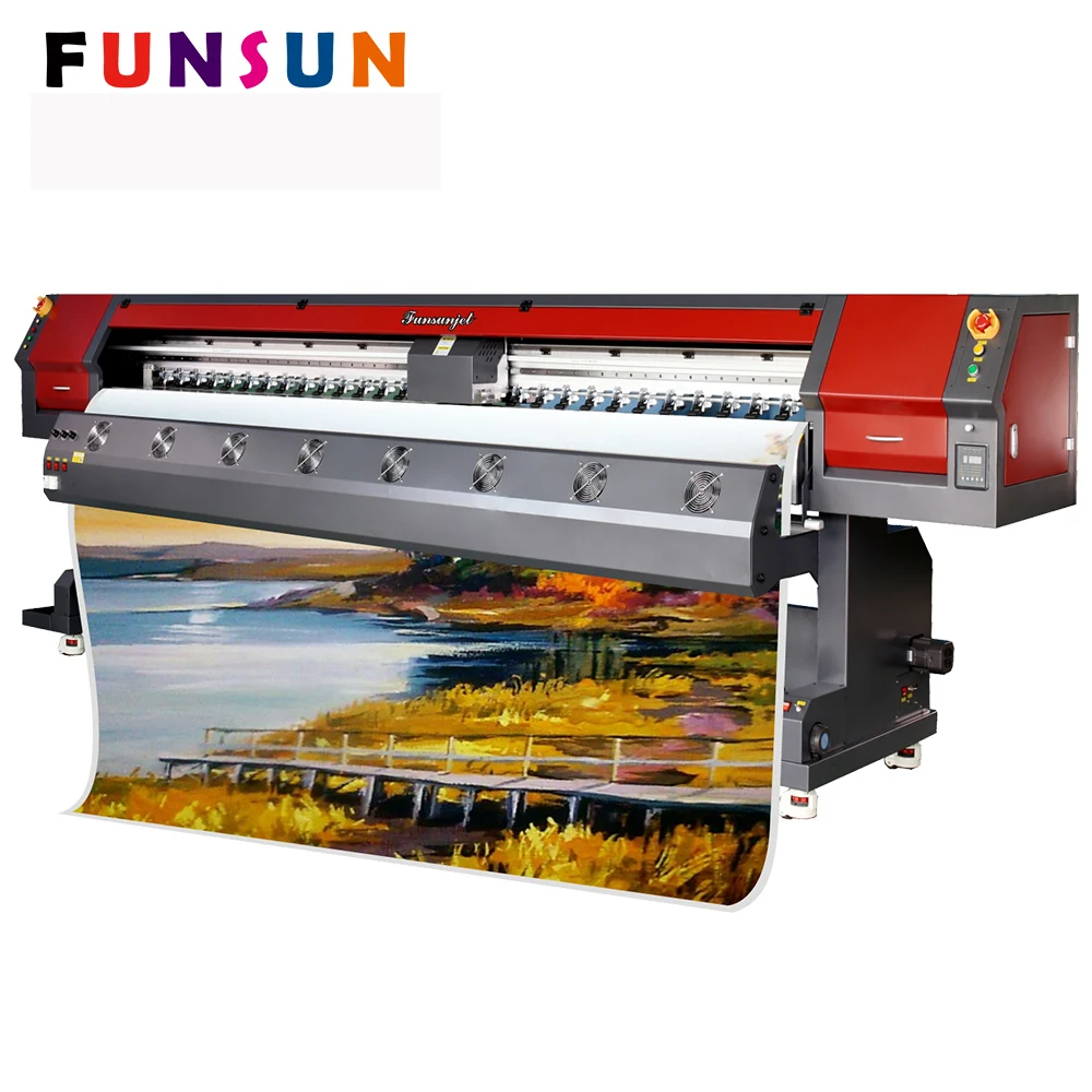 Funsunjet FS-3202M 3.2m 10FT 1440dpo DX5/DX7 head 3.2m Flex Printing Eco solvent printer