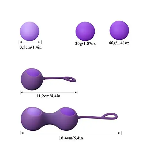 
Amazon Kegel Balls Ben Wa Balls for Women Vaginal Kegel Weights Pelvic Floor Exercise Bladder Control 