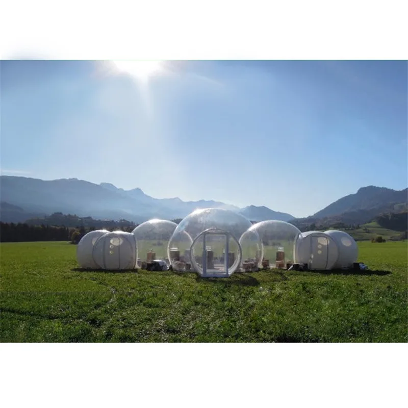Outdoor inflatable transparent bubble tent transparent wedding tent for outdoor activities